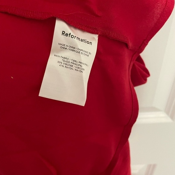 ❤️New Reformation Baxley Dress Cherry - Picture 5 of 6